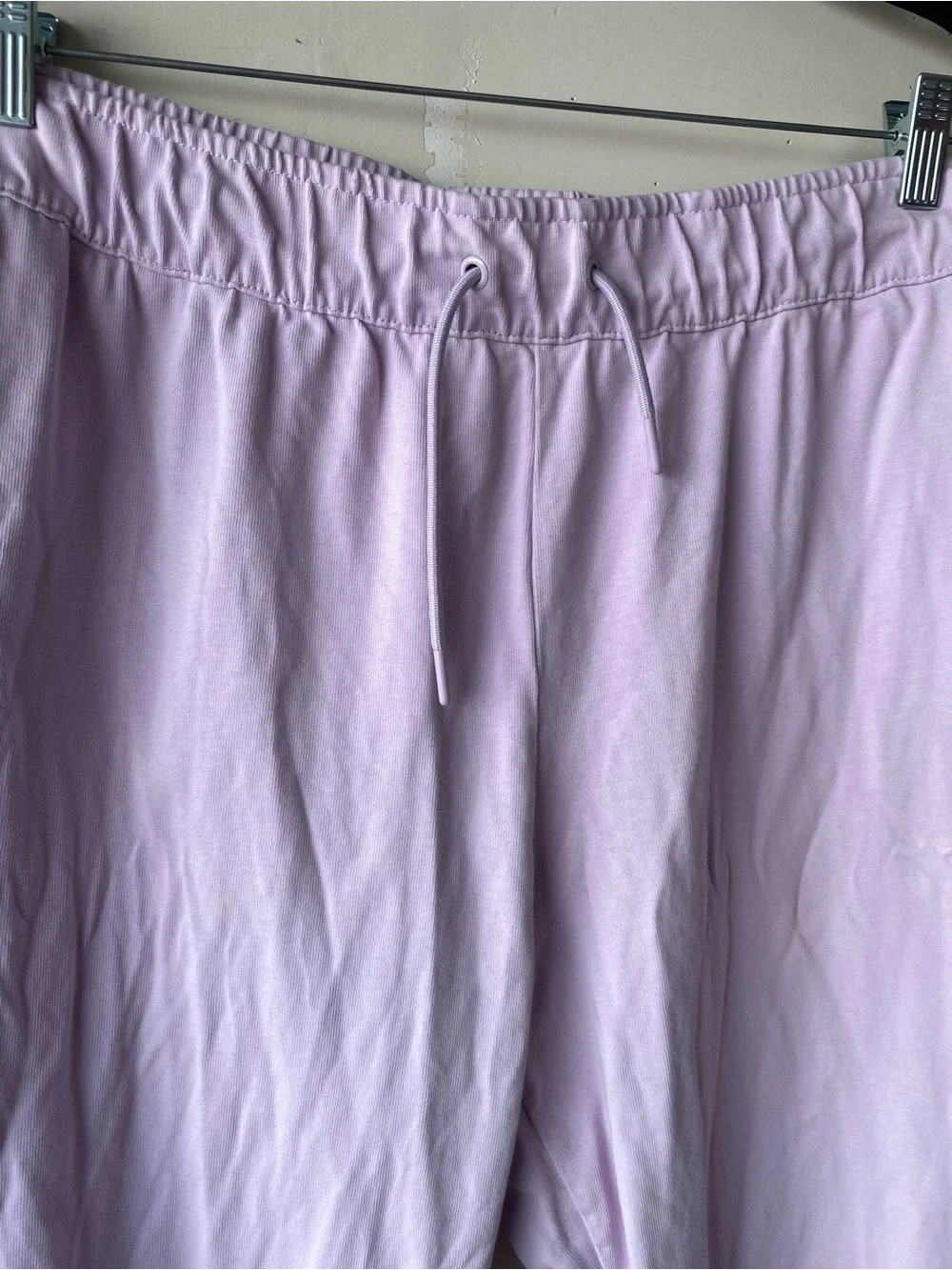 NIKE Lilac Purple Cotton Jersey Easy Jogger Pants XL Pastelcore Lounge
